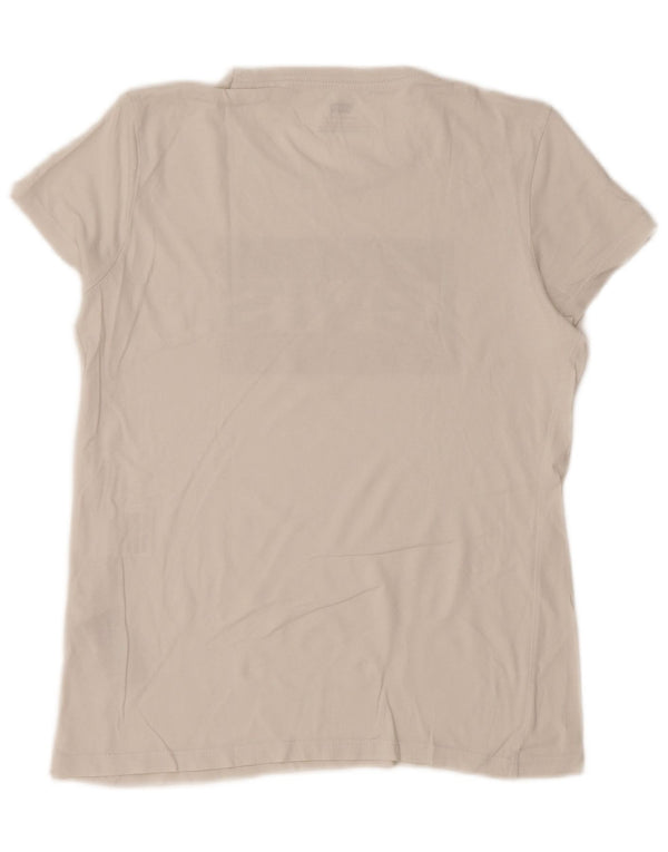 T-shirt grafica da donna LEVI'S Top UK 12 cotone bianco medio