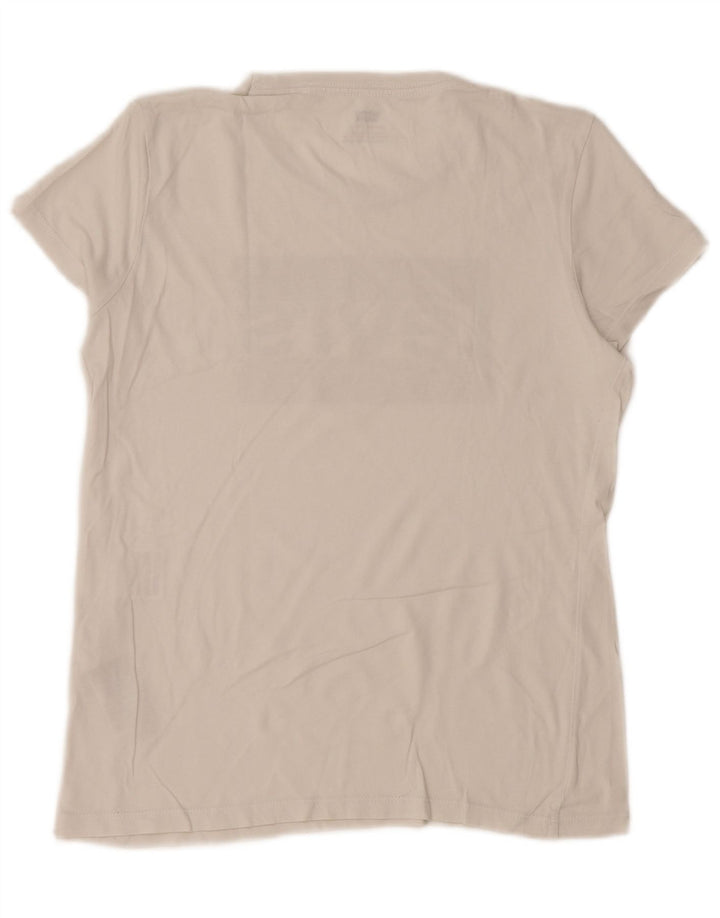 T-shirt grafica da donna LEVI'S Top UK 12 cotone bianco medio