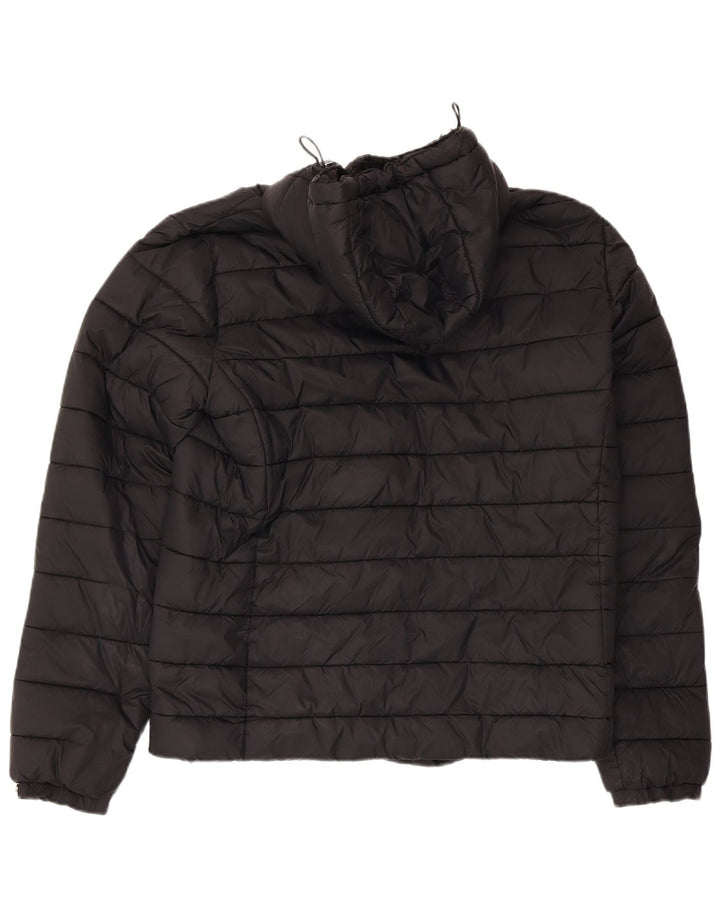 Giacca imbottita con cappuccio da uomo Superdry UK 40 Large in nylon nero