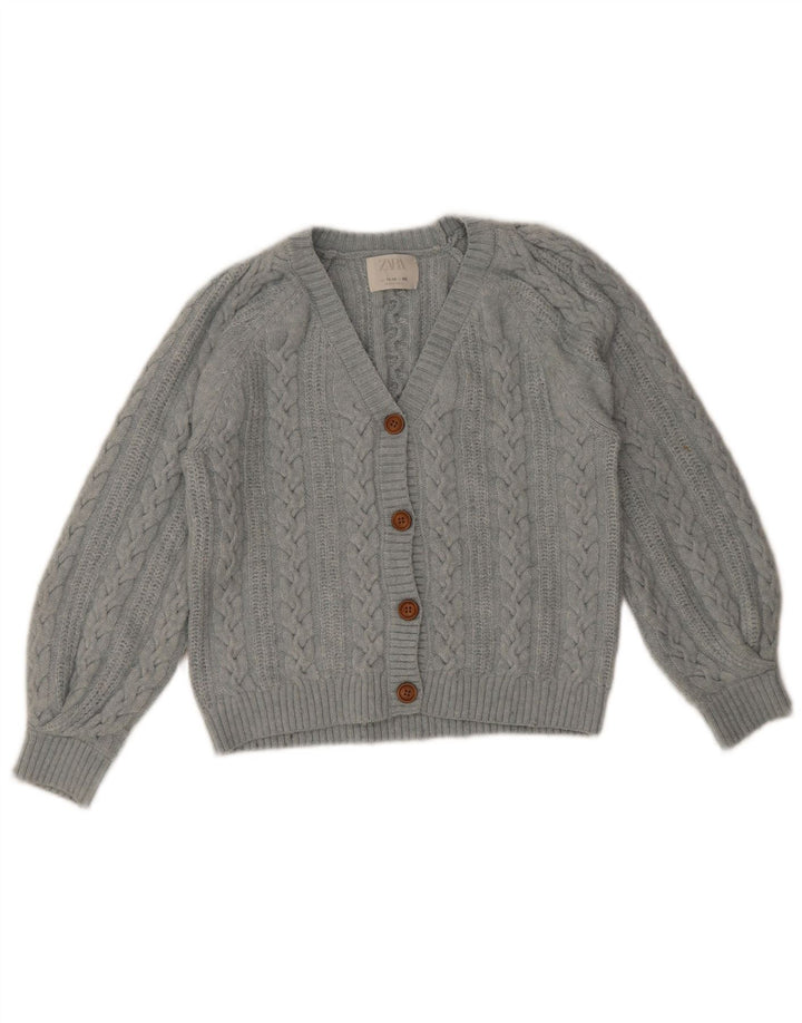 Maglione cardigan per ragazze Zara 11-12 anni in poliestere blu