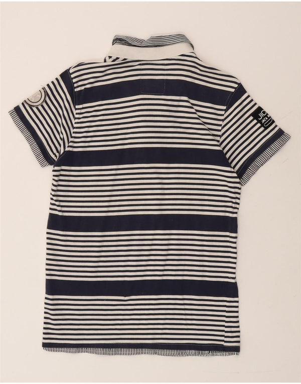 Polo da uomo Jack & Jones grande a righe blu navy