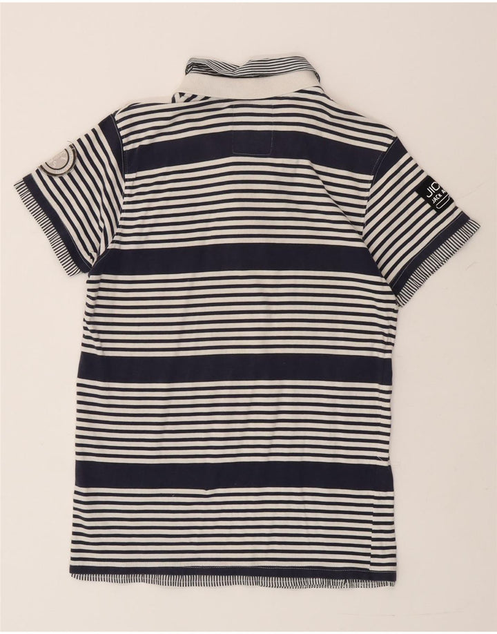 Polo da uomo Jack & Jones grande a righe blu navy