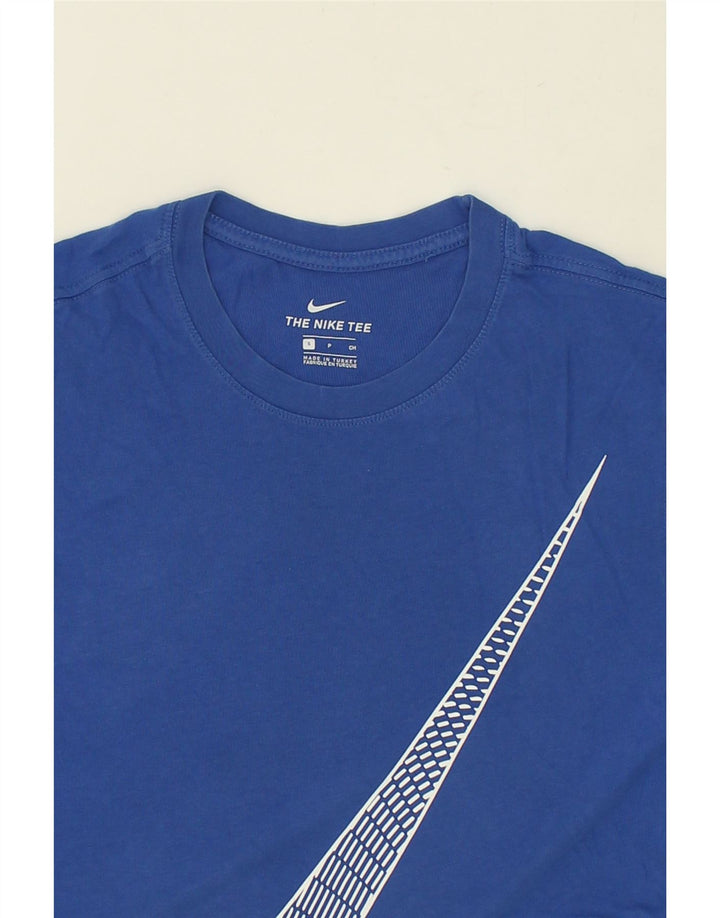 NIKE Mens Graphic T-Shirt Top Small Blue Cotton Vintage Nike and Second-Hand Nike from Messina Hembry 