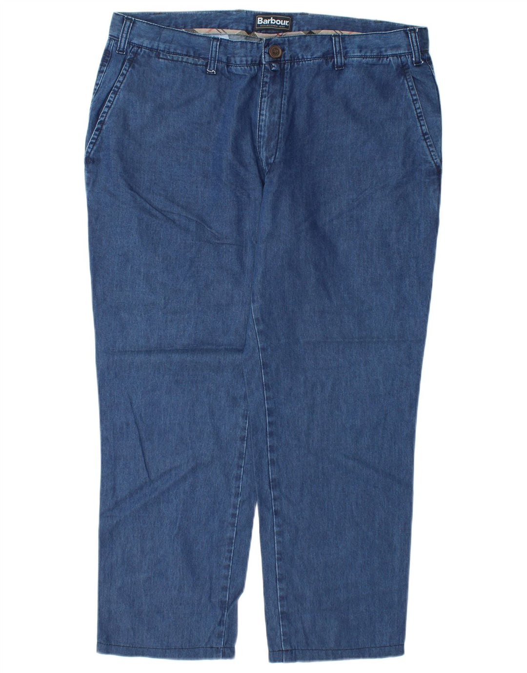 Jeans dritti vestibilità regolare da donna Barbour XL W36 L27 Lyocell blu