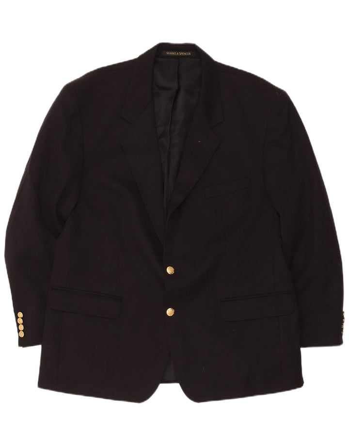 Giacca blazer a 2 bottoni Marks & Spencer da uomo St. Michael UK 44 XL nera
