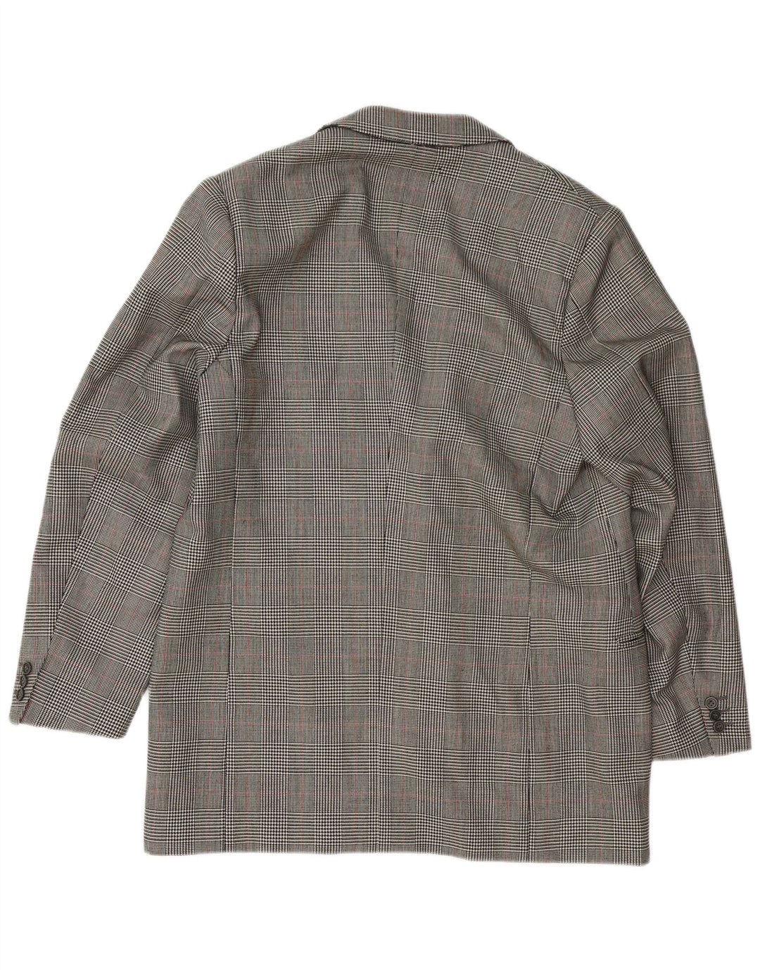 Giacca blazer da uomo a 3 bottoni VINTAGE UK 38 pied de poule grigio medio