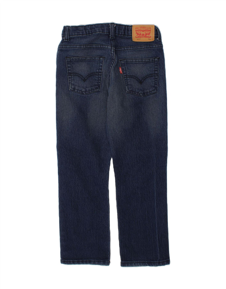 LEVI'S Boys 511 Slim Jeans 7-8 Years W22 L21 Navy Blue Cotton Vintage Levi's and Second-Hand Levi's from Messina Hembry 