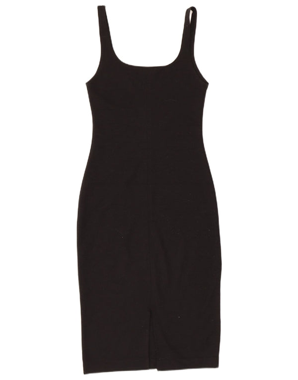 Zara Womens Sleeveless Bodycon Dress UK 8 Small Black