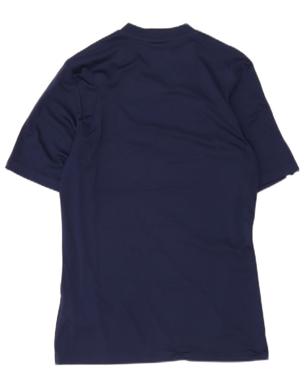 Maglietta Adidas da uomo Top Small in poliestere blu navy