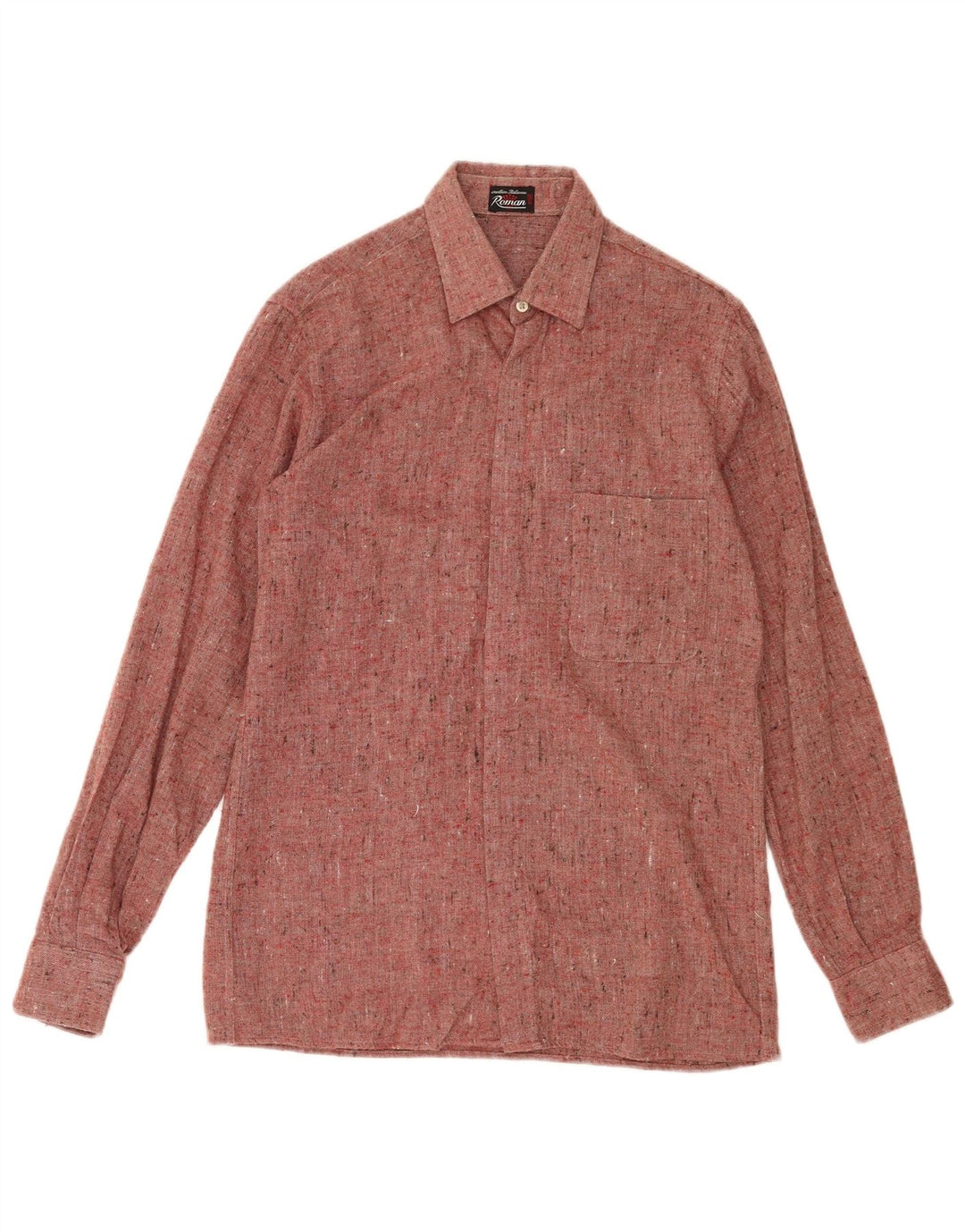 Camicia da uomo romana taglia 36 14 piccola rossa chiazzata