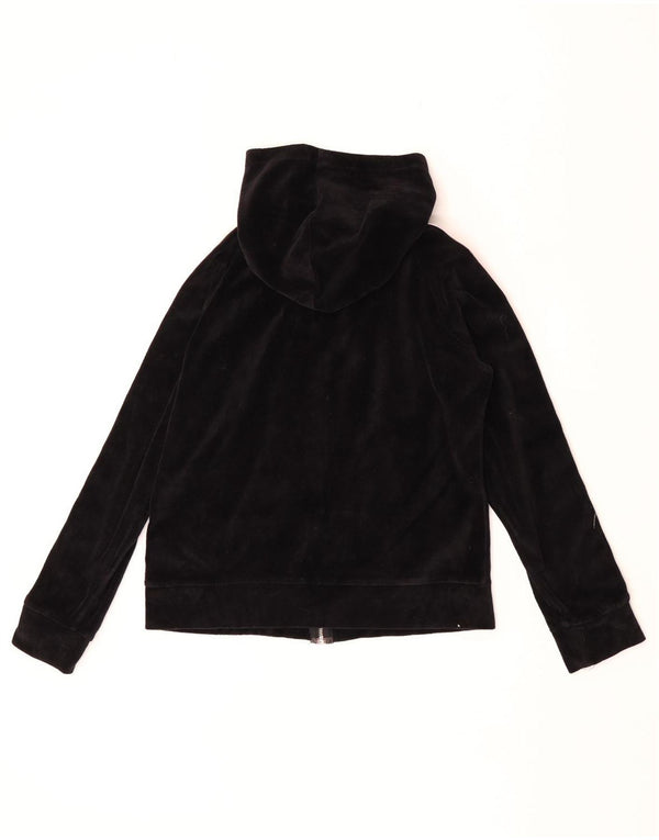 Maglione con cappuccio e zip oversize da donna Guess UK 10 Small Black Colourblock