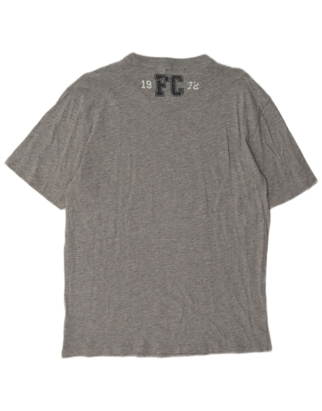 T-shirt grafica da uomo French Connection Top in cotone chiazzato grigio medio