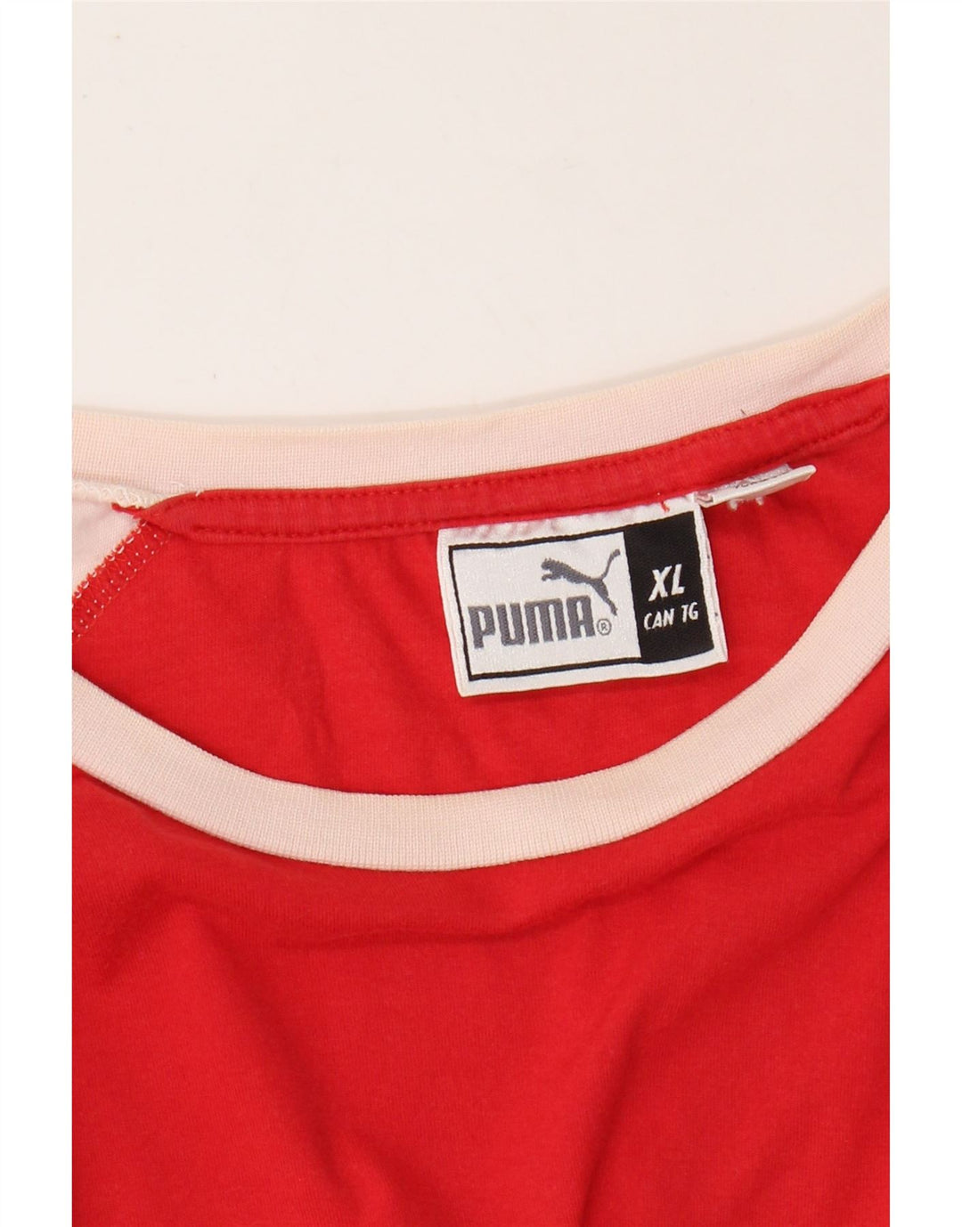 T-shirt grafica da donna PUMA Top UK 18 XL Rosso Colourblock