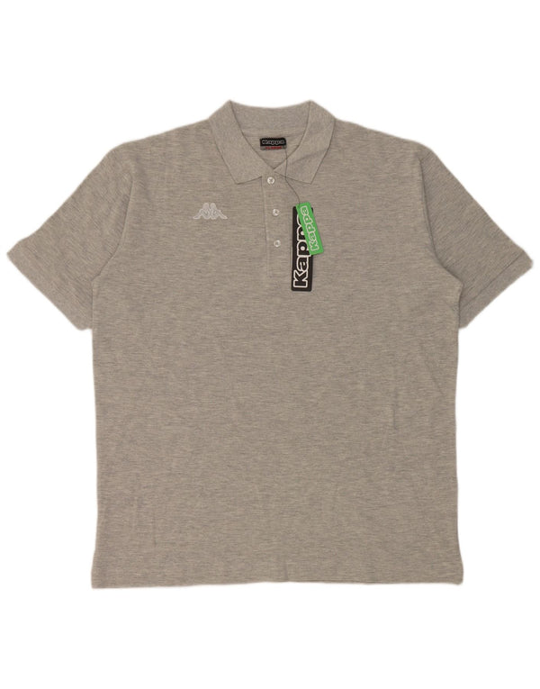 Polo Kappa Uomo XL Cotone Grigio