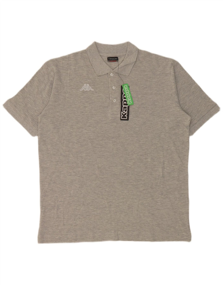 Polo Kappa Uomo XL Cotone Grigio