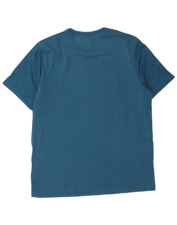 T-shirt grafica da uomo NIKE Top grande in cotone blu