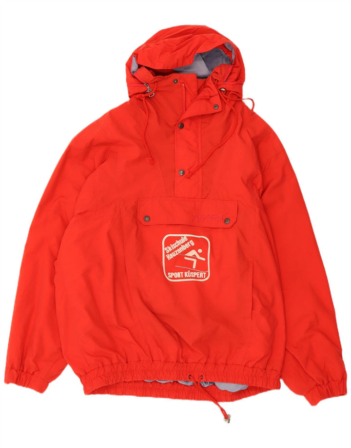 Giacca anorak con cappuccio grafico da uomo Schoffel IT 52 XL nylon rosso