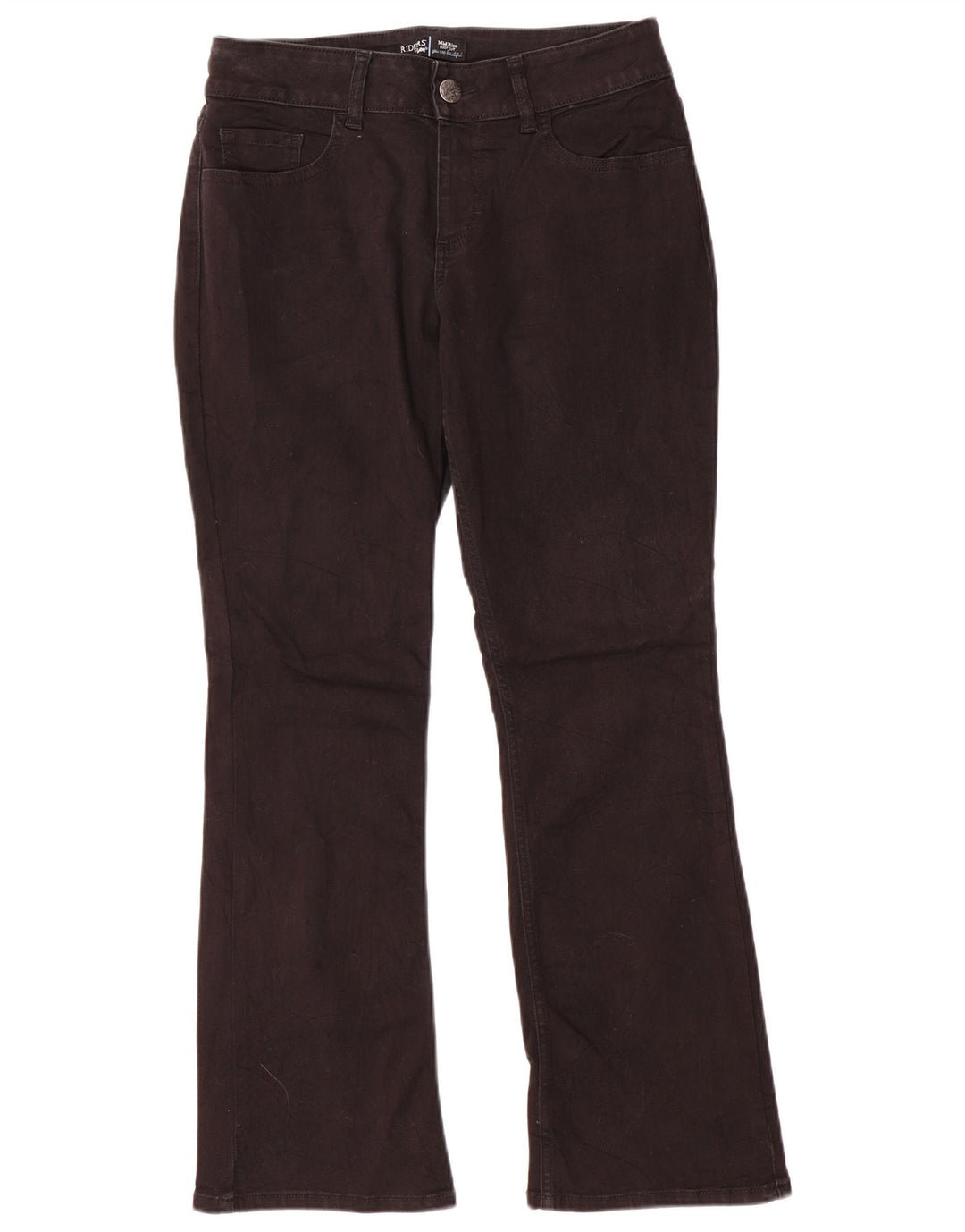 Jeans Lee Riders da donna a vita media bootcut US 8 medio W30 L29 cotone nero