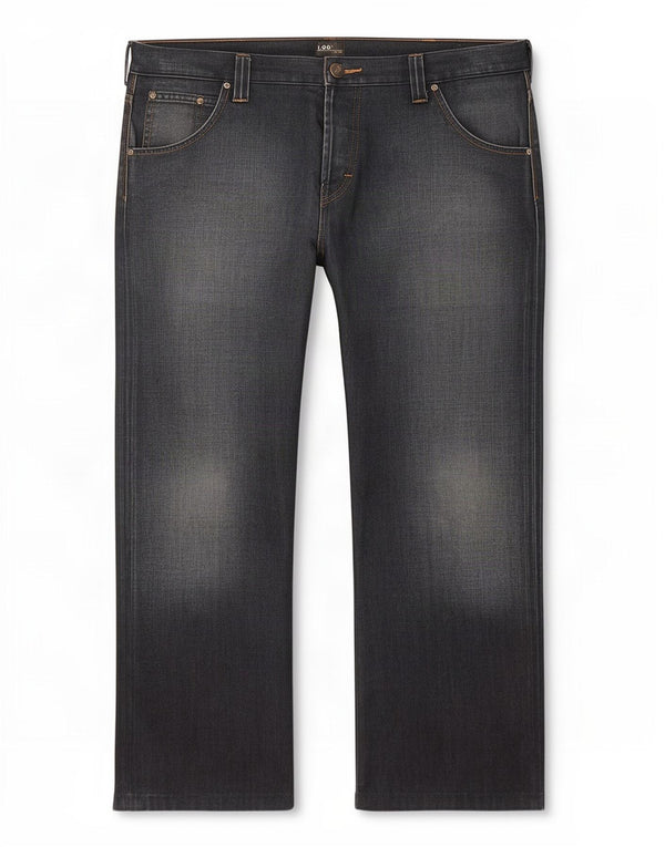Jeans dritti da uomo Flint Lee W38 L28 cotone blu navy