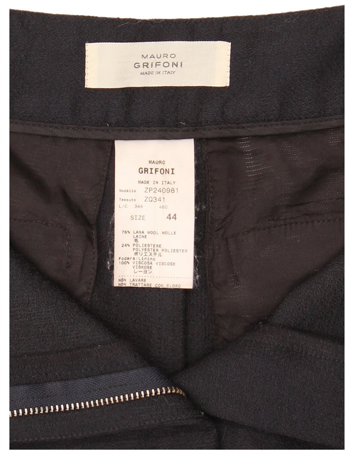 Minigonna Donna Mauro Grifoni IT 44 Media W30 Blu Navy Lana