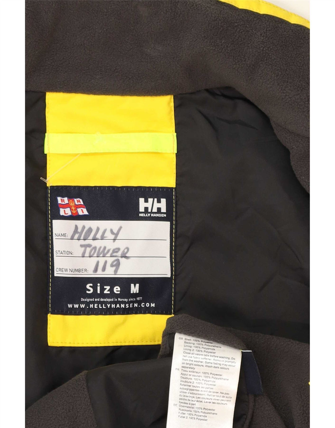 Giacca Antivento Grafica Uomo Helly Hansen UK 38 Medio Giallo