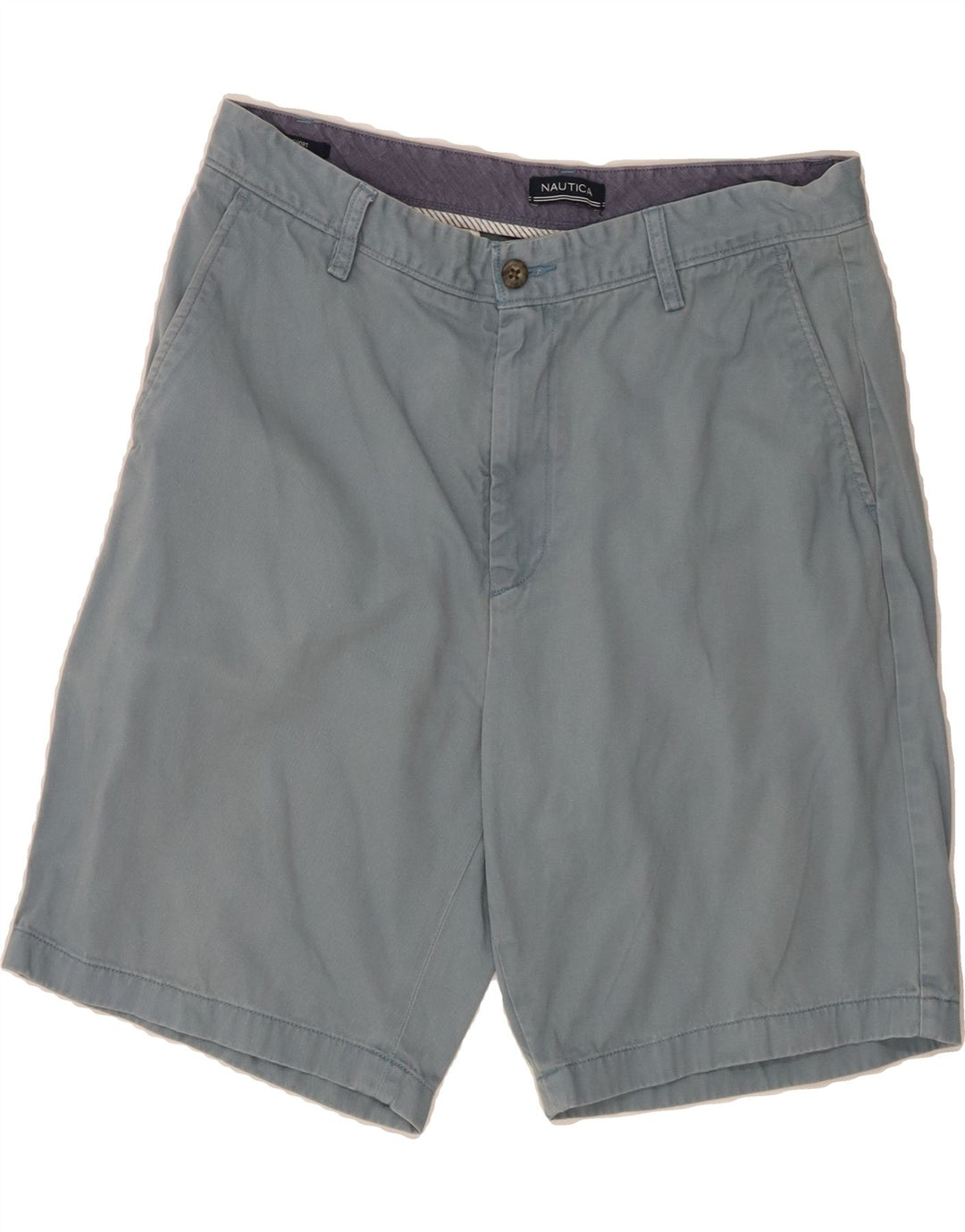 NAUTICA Mens Chino Shorts W34 Large  Blue Cotton Vintage Nautica and Second-Hand Nautica from Messina Hembry 