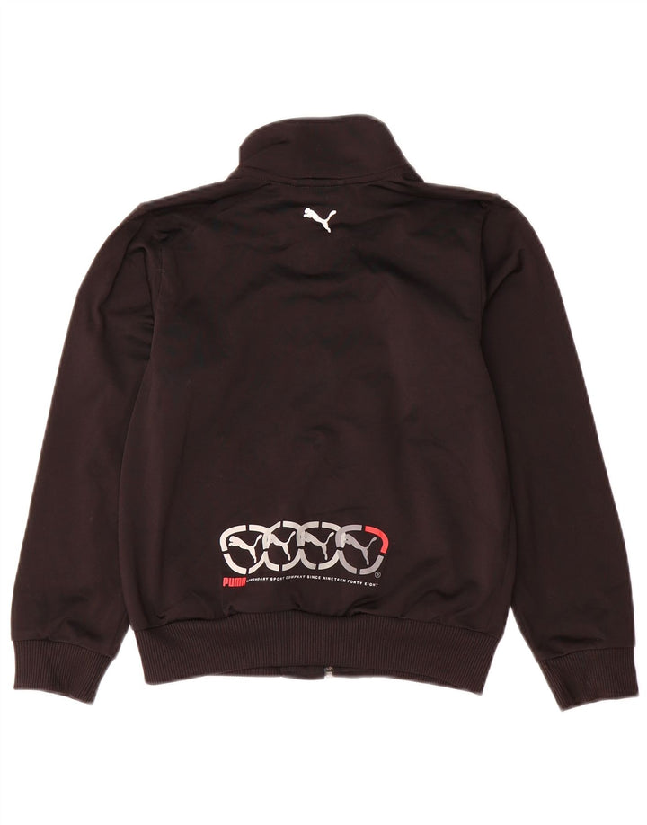 Giacca da ginnastica grafica PUMA da ragazzo 7-8 anni nera