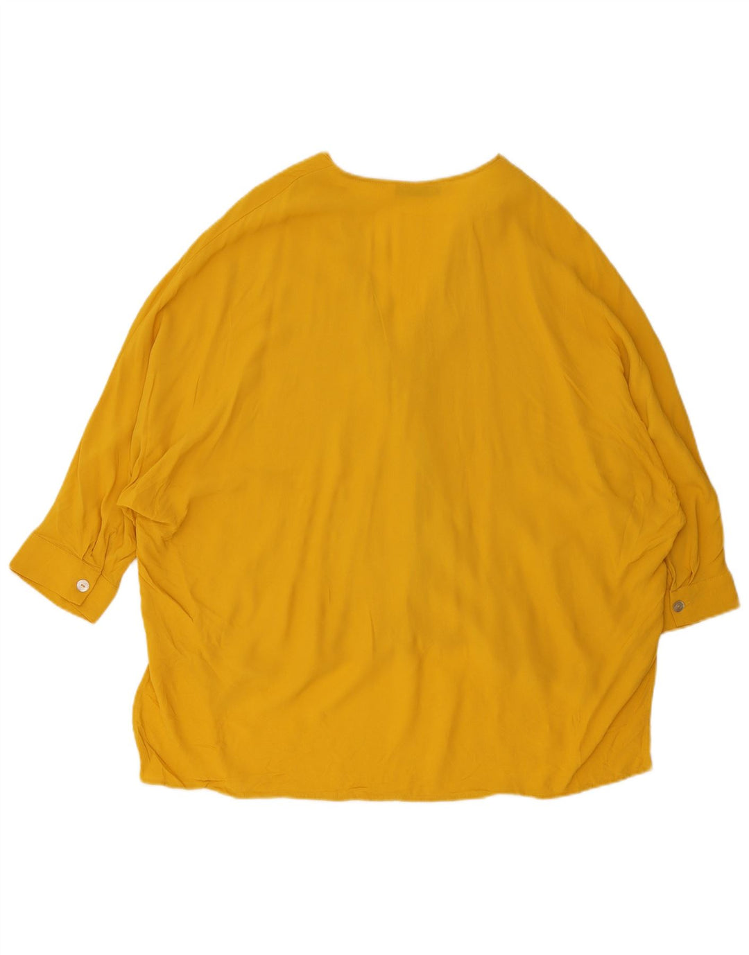 Camicetta oversize da donna Zara con maniche a 3/4, UK 14, giallo medio