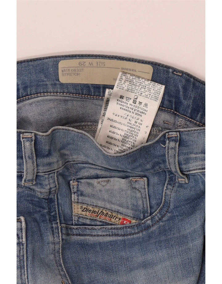 Jeans super slim effetto consumato da donna Diesel W29 L28 cotone blu