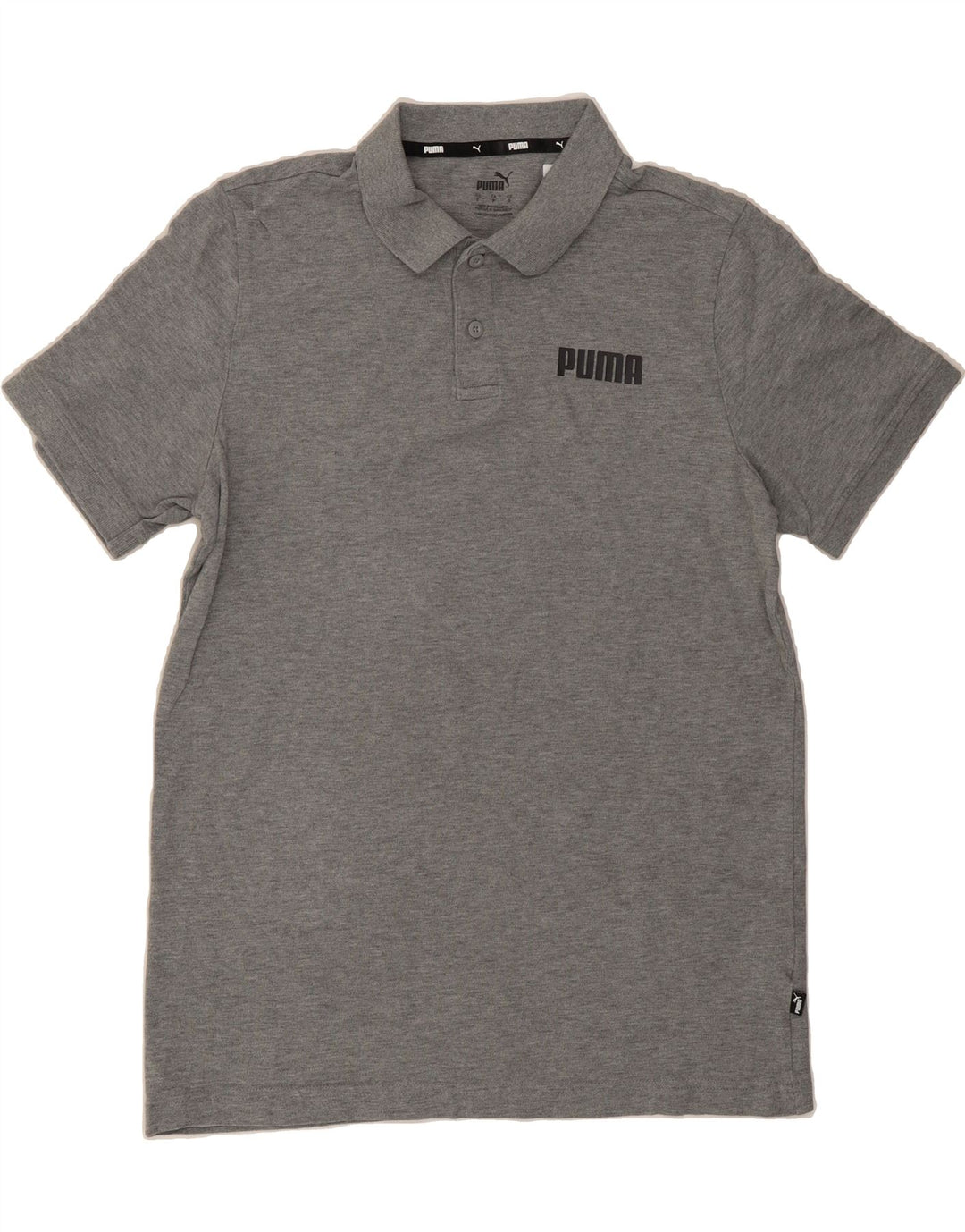 PUMA Mens Polo Shirt Small Grey Cotton Vintage Puma and Second-Hand Puma from Messina Hembry 