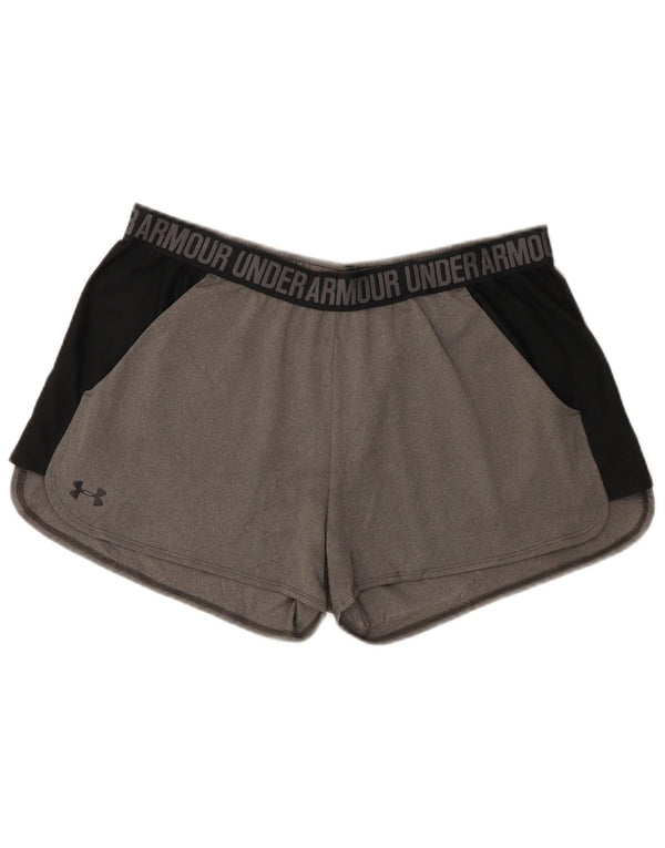 Pantaloncini sportivi Under Armour da donna Heat Gear UK 18 XL Grigio Colourblock