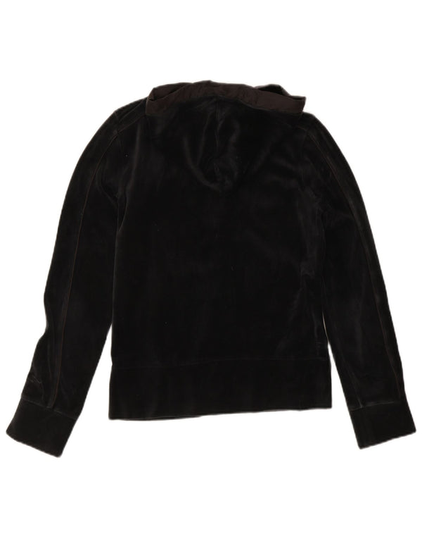 Felpa con cappuccio e zip in velluto da donna Puma UK 10 Small Nera
