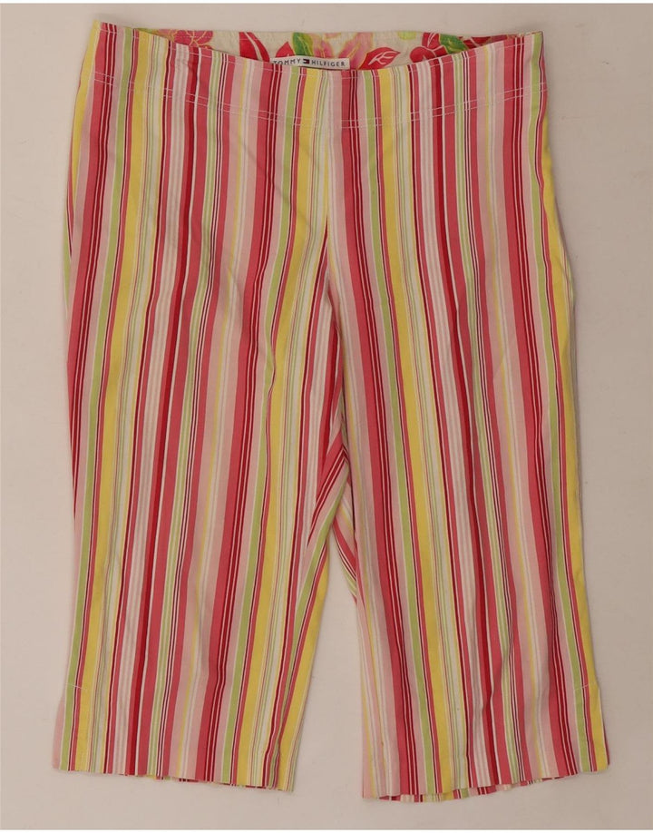 TOMMY HILFIGER Bermuda da donna W30 medio a righe multicolore
