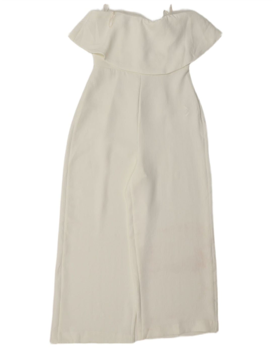 Tuta senza spalline da donna Zara UK 8 Small Poliestere bianco