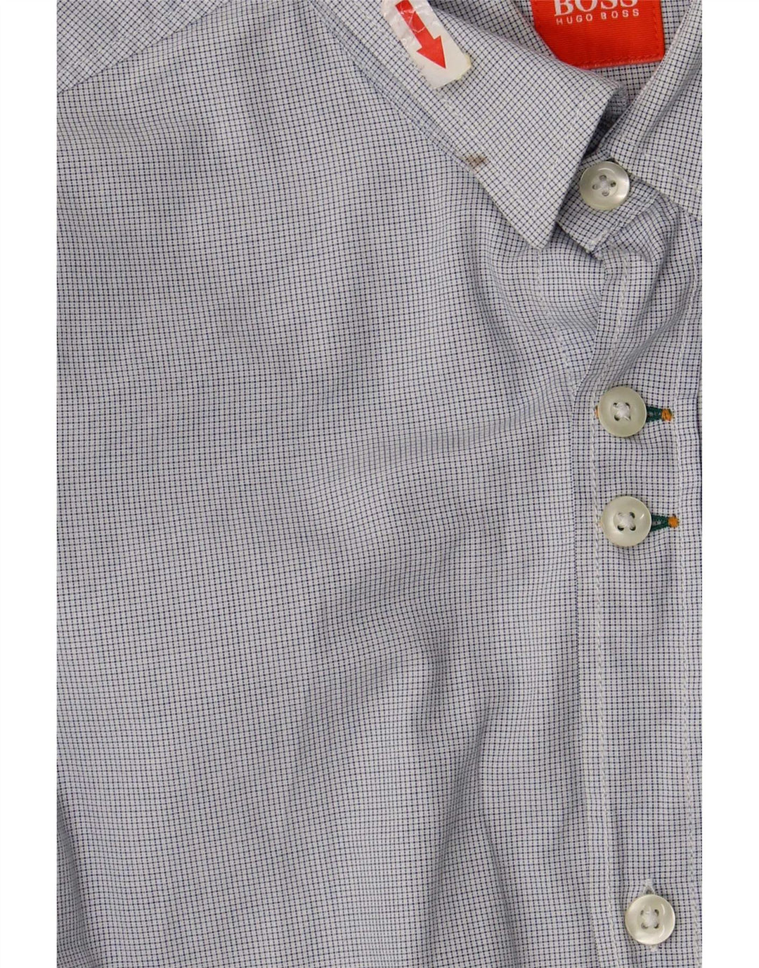 Camicia da uomo Hugo Boss a quadretti blu medio