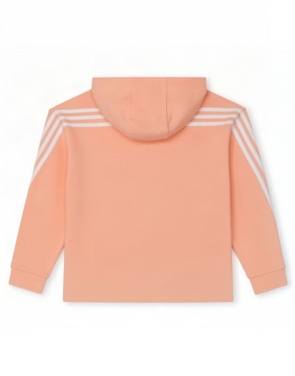 Felpa con cappuccio e zip Adidas da bambino 13-14 anni in cotone rosa
