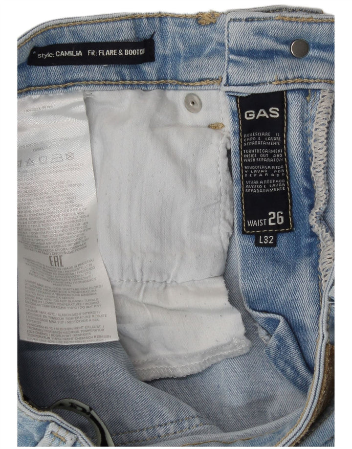 Jeans svasati Camilia Bootcut da donna Gas W26 L29 Blu