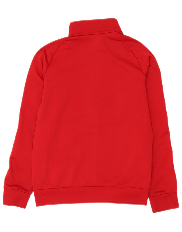 Giacca Top della tuta da ragazzo Adidas 9-10 anni in poliestere rosso