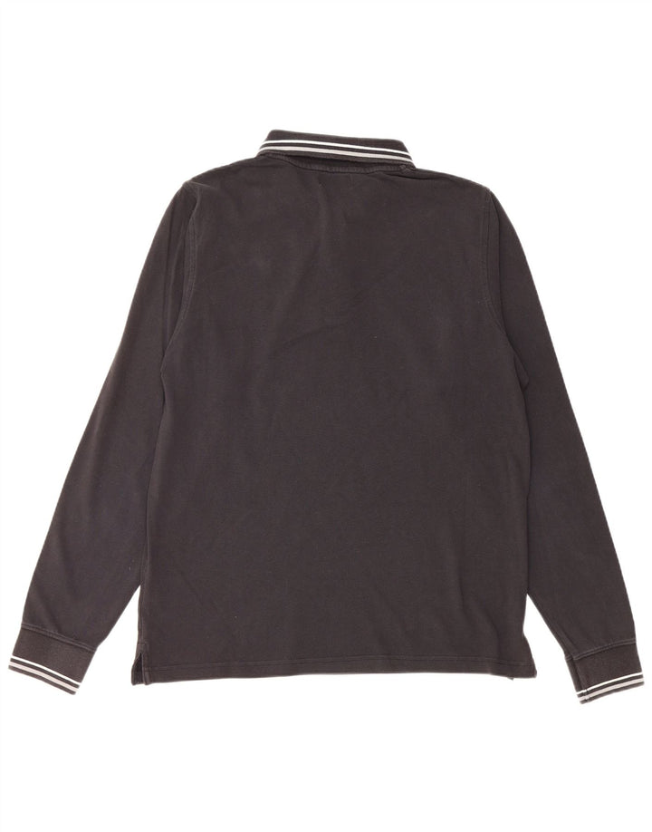 Polo Kappa Uomo Large Nera In Cotone