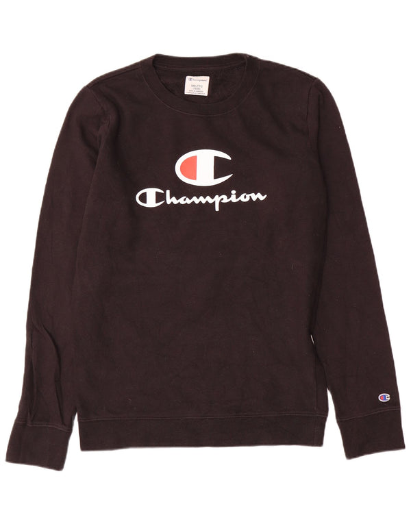 Felpa con grafica Champion da ragazzo 15-16 anni 2XL Nera