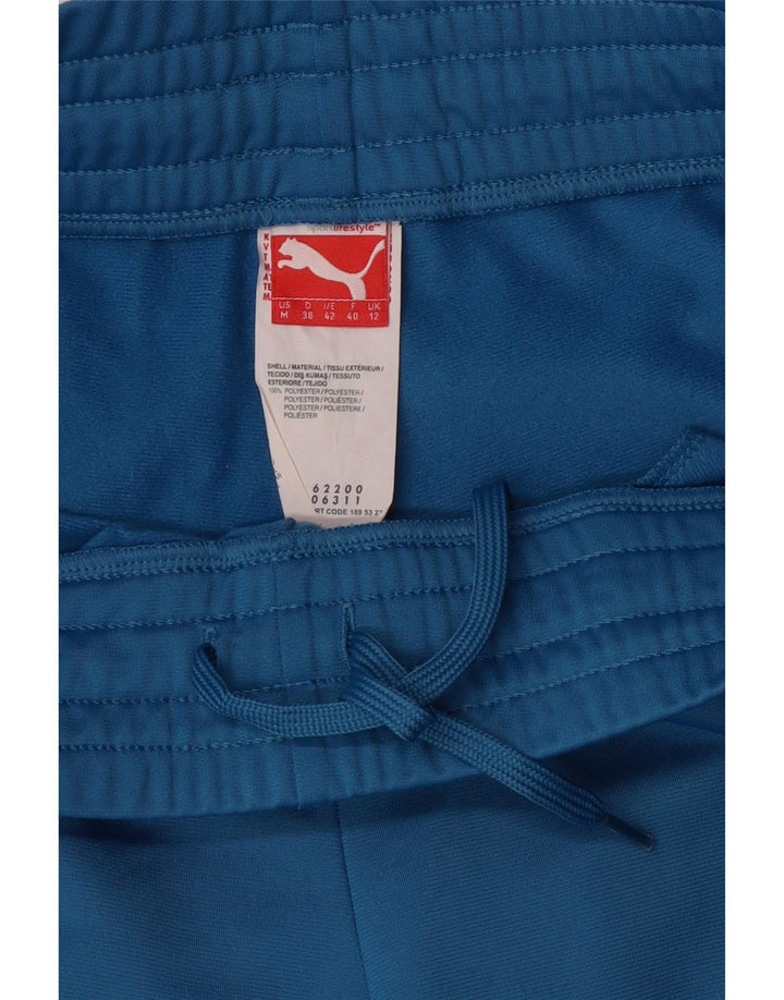 Pantaloni della tuta da donna Puma UK 12 Poliestere blu medio