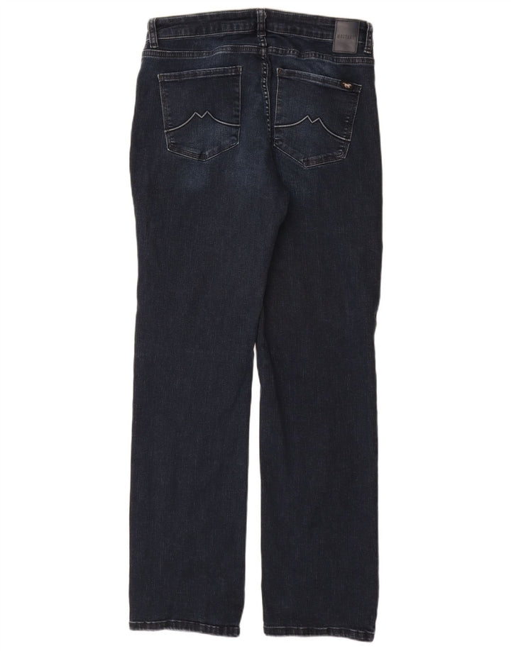 Mustang Jeans dritti da donna vestibilità rilassata W32 L32 cotone blu navy