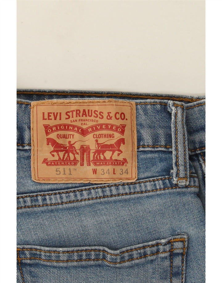 Jeans Levi's Uomo 511 Slim W34 L34 Cotone Blu