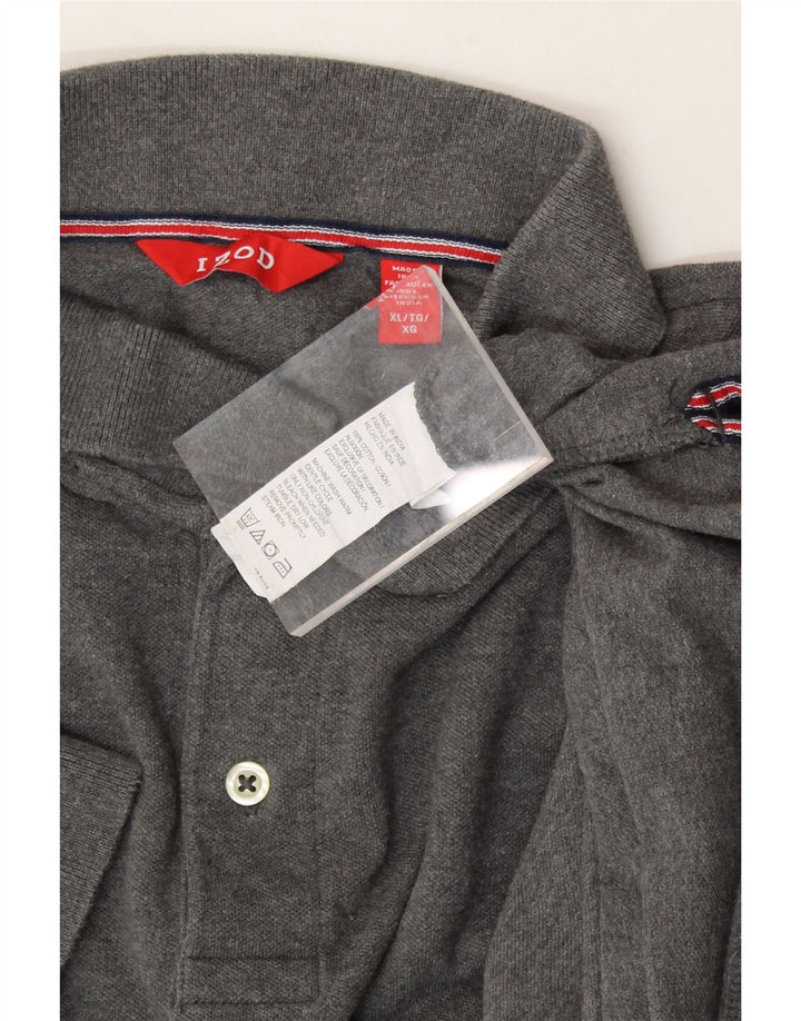 IZOD Mens Polo Shirt XL Grey Cotton Vintage Izod and Second-Hand Izod from Messina Hembry 