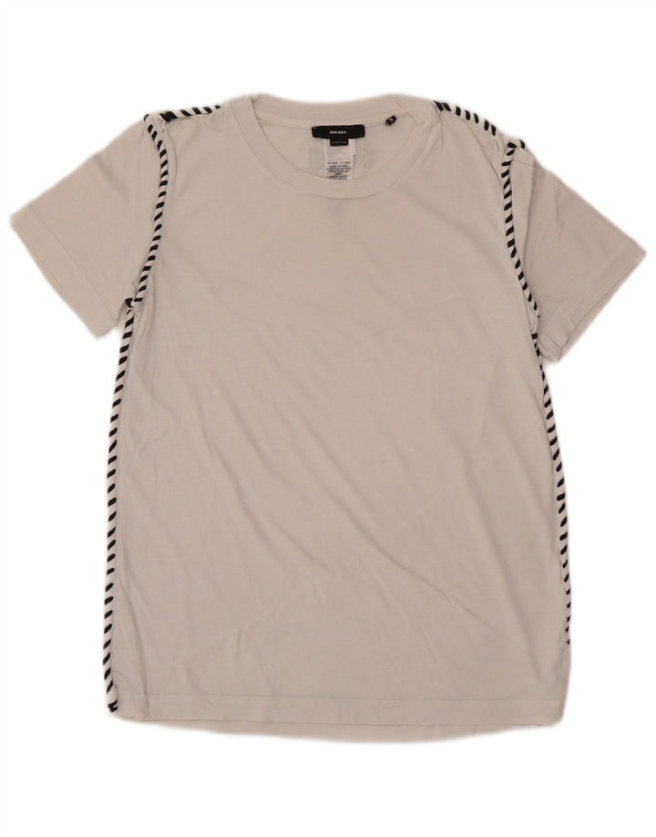 T-shirt da uomo Diesel Top Small in cotone bianco