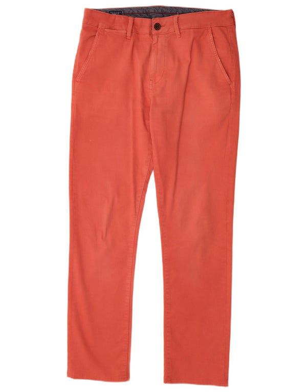 PEPE Jeans Pantaloni chino dritti da uomo W34 L31 Cotone rosso
