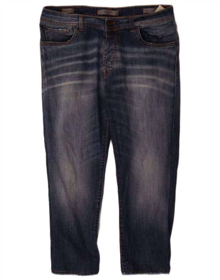 Jeans Liu Jo Uomo Regular Slim IT 49 Medio W34 L25 Blu Cotone