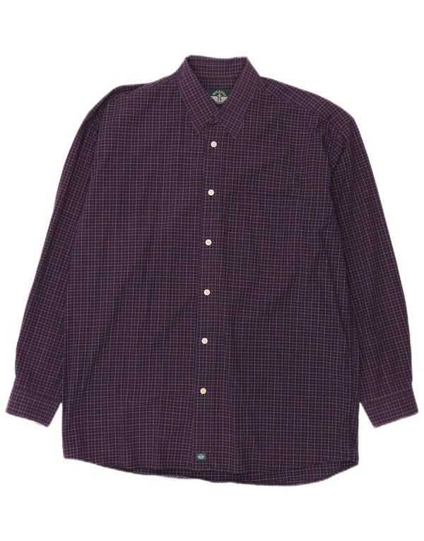 Camicia a quadri da uomo Dockers a quadri viola grandi