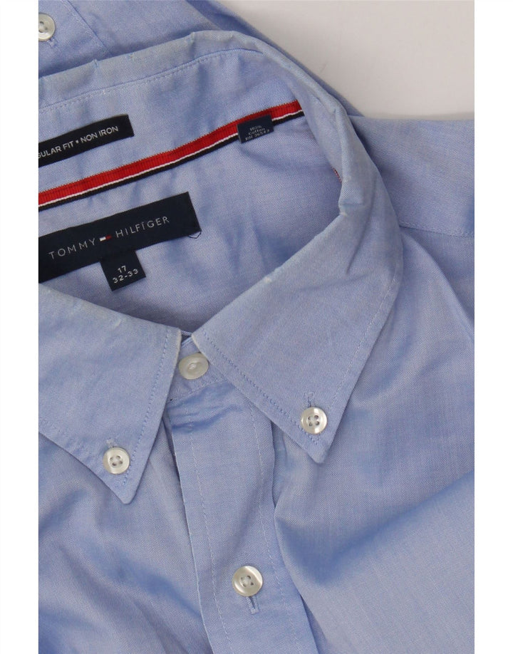 Camicia da uomo vestibilità regolare Tommy Hilfiger taglia 17 XL cotone blu