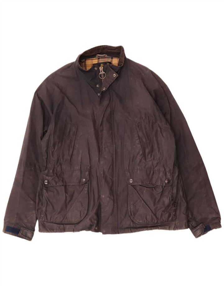 Giacca da uomo in cotone cerato Barbour UK 44 2XL Blu Navy